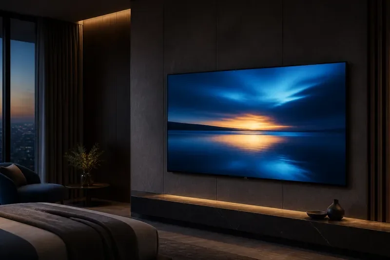 Иллюстрация телевизора Philips в гостиничном номере